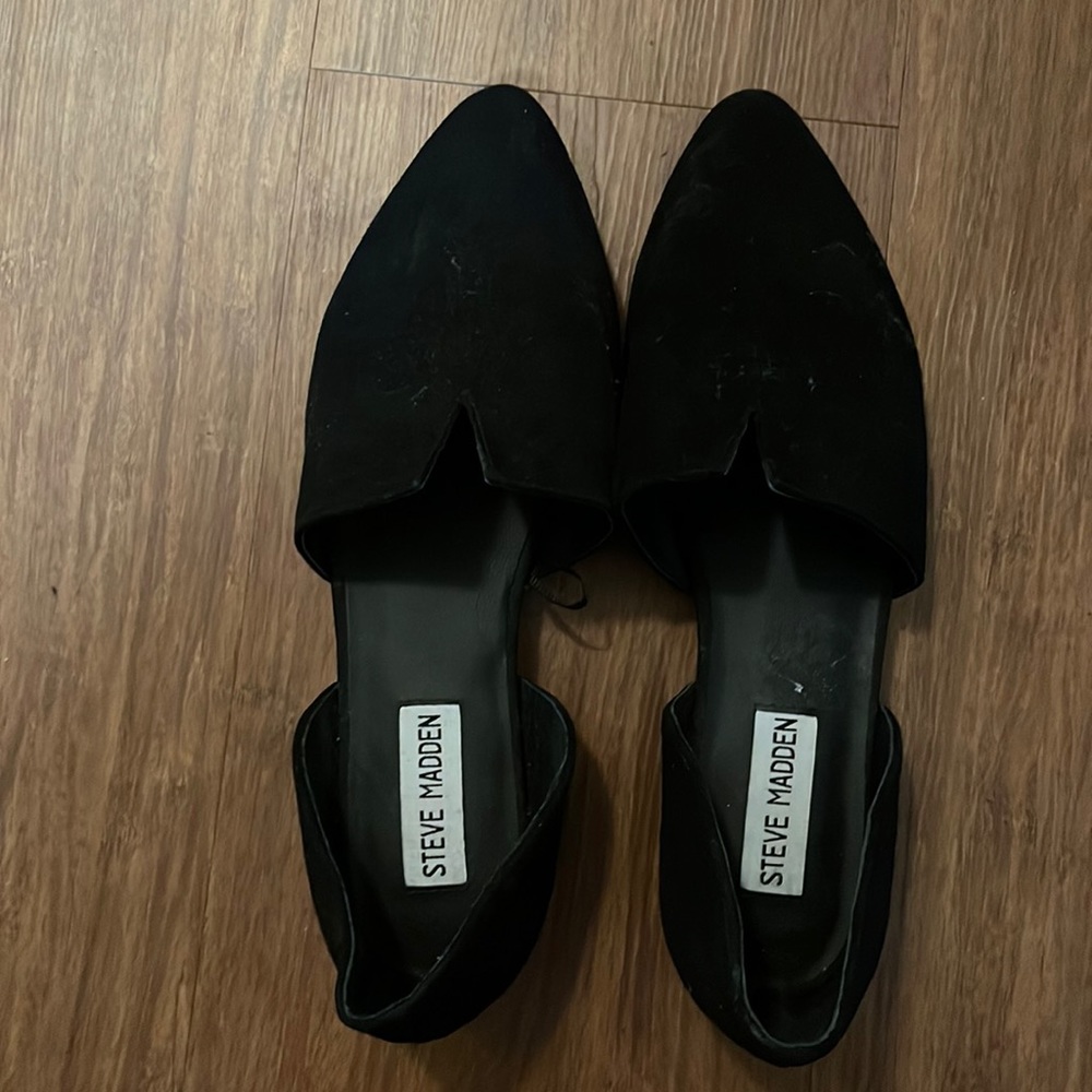 pointy suede flats Steve Madden